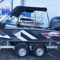 Ходовой тент Бимини Fish Sport на лодку Волжанка Vboats Fishpro X7 (54)  на выбор  